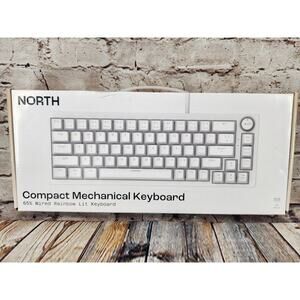 North Compact Mechanical Keyboard Rainbow Lit LED 68 Keys